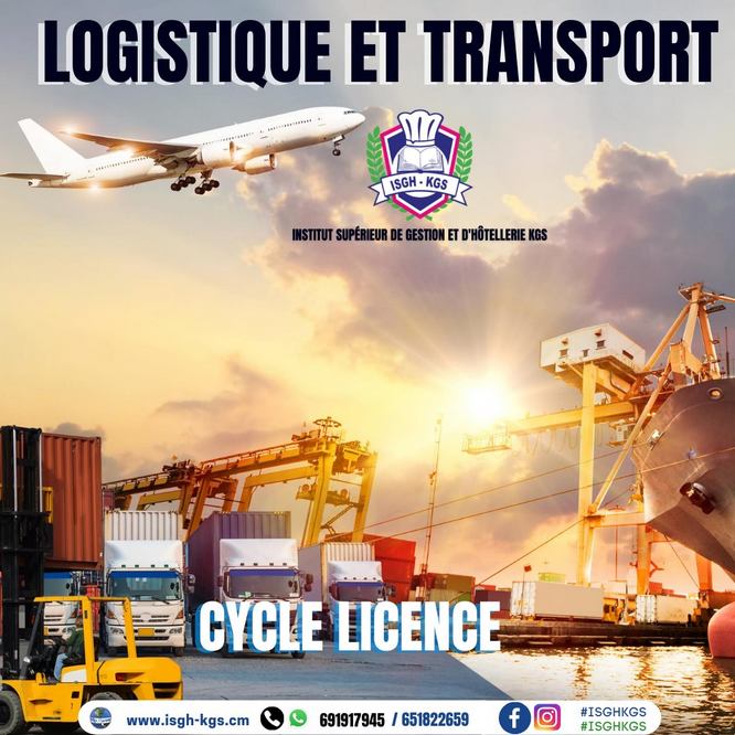 Licence en Logistique & Transport - ISGH-KGS (Institut Supérieur de Gestion et d'Hôtellerie KGS) / CFOPRAH